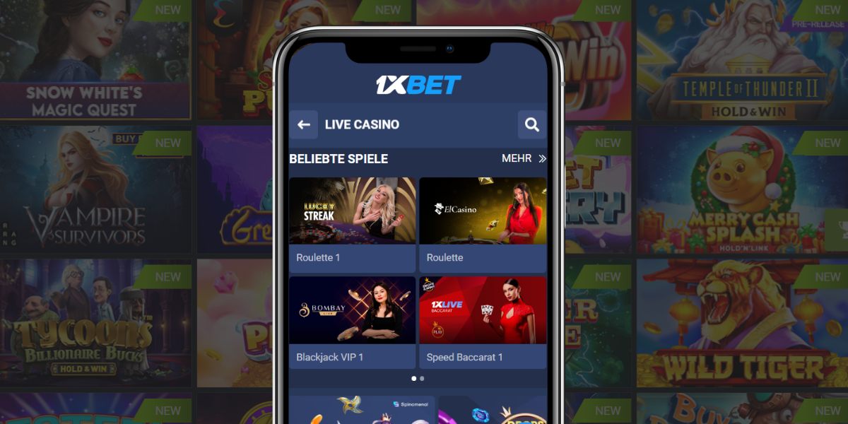 Mobiles Spielen bei 1xbet