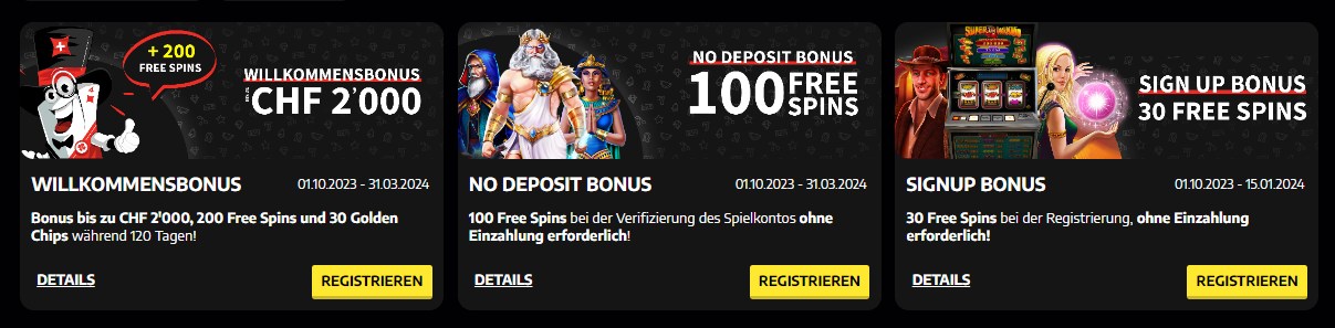 Swiss4win Casino Welcome Bonuses, casinosschweiz.online